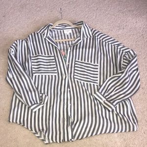Stripped button down